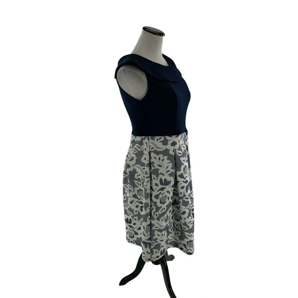 Kate and Lily Dress Womens Size 4 Multicolor Sleeveless Back Zip Floral Lace - Picture 2 of 9